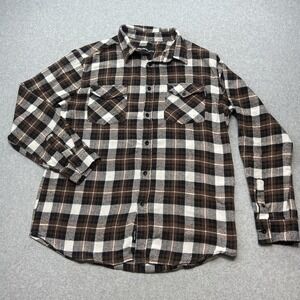 Molokai Surf Co Mens Plaid Flannel Shirt Size Medium Long Sleeve Button‎ Up